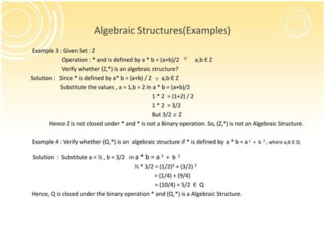 algebraic structure chapter  powerpoint