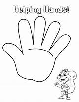 Coloring Hand Hands Helping Pages Drawing Holding Printable Template Palm Print Color Kids Handcuffs Getdrawings Getcolorings sketch template