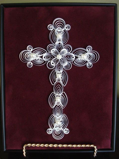 quilled cross quilling patterns paper quilling patterns