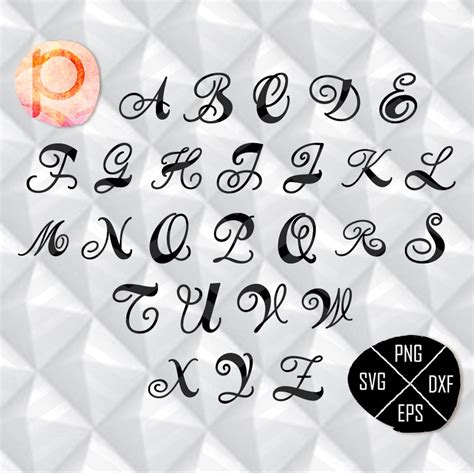 single letter designs alphabet