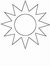 Coloring Sun Simple Pages Popular sketch template