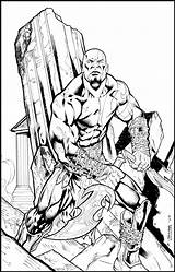 Kratos Pages Coloring Template sketch template