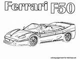 Ferrari Coloring Pages Printable Drawing Car Cars Getdrawings F50 Library Comments sketch template