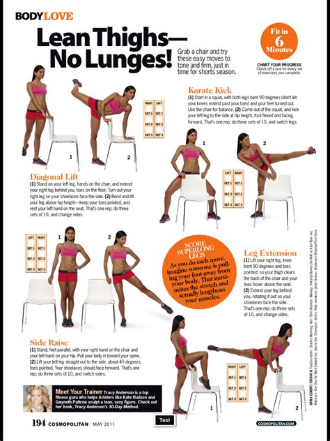 when you see an exercise idea in a magazine try it out right away so your body gets used to