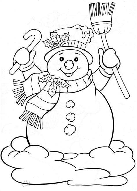 snowman coloring printable