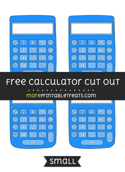 calculator cut  small