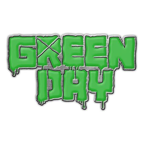 Green Day Logo Metal Pin Badge Hmol New