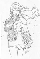 Grey Jean Deviantart Coloring Pages Adult Grayscale Drawings Girl Men sketch template