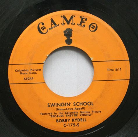 50s And 60s 45 Bobby Rydell Ding A Ling Swingin School On Cameo Ebay