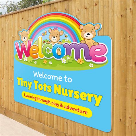 nursery  sign customised   school  nursery