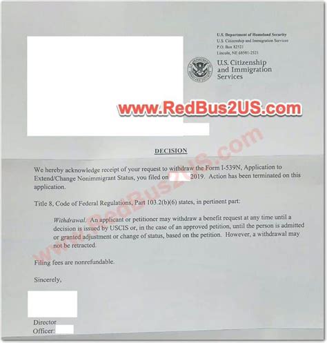 uscis letter sample