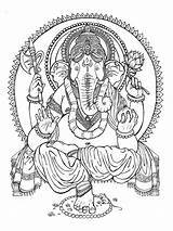 Ganesha Hindu Bal Xcolorings 1023px Colors sketch template