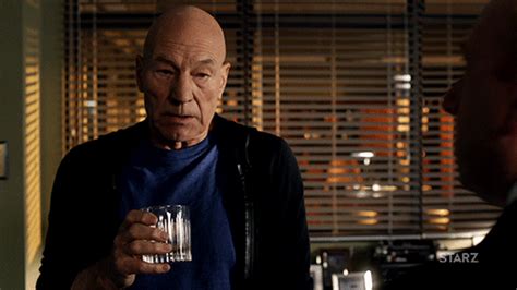 Stressed Patrick Stewart  By Blunt Talk Find And Share