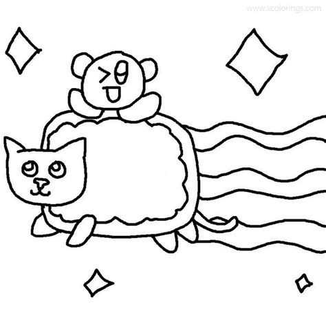 nyan cat coloring pages  tank trouble stage xcoloringscom