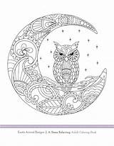 Coloring Pages Owl Mandala Adult Coloriage Colouring Moon Printable Book Adults Exotic Color Animal Books Sheets Page01 Dibujo Source Imprimer sketch template
