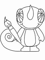 Coloring Pages Chameleon Animals Rango Mixed Popular Kids Starfish Coloringhome Library Clipart Advertisement Cartoon Book sketch template