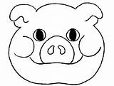 Pig Coloring Animals Printable Pages Kb sketch template