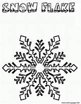 Coloring Snowflake Christmas Pages Printable Color Print Popular sketch template