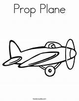 Plane Coloring Airplane Prop Pages Aeroplane Kids Drawing Propeller Pilot Colouring Template Aeroplanes Outline Library Clipart Print Drawn Twistynoodle Built sketch template