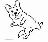 Coloring Corgi Pages Welsh Pembroke Color Printable Dog Dogs Corgis Terrier Boston Getcolorings Kids Popular Print Coloringhome Funny sketch template