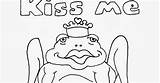 Frog Kiss Coloring Pages sketch template
