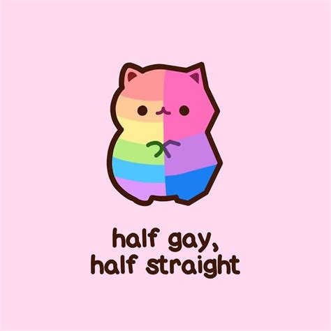 artist illustrates what being bisexual is like with cute kitten