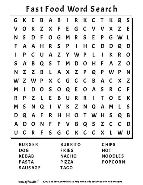 campfire camping word search  kids tree valley academy desserts
