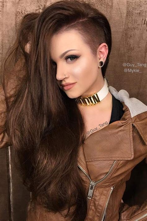 Hairstyles For Long Hair Side Shaved 23 Most Badass Shaved Hairstyles