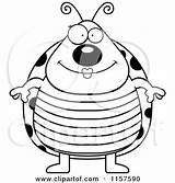 Ladybug Clipart Chubby Cory Thoman Cartoon Vector Outlined Coloring Royalty Fat 2021 sketch template