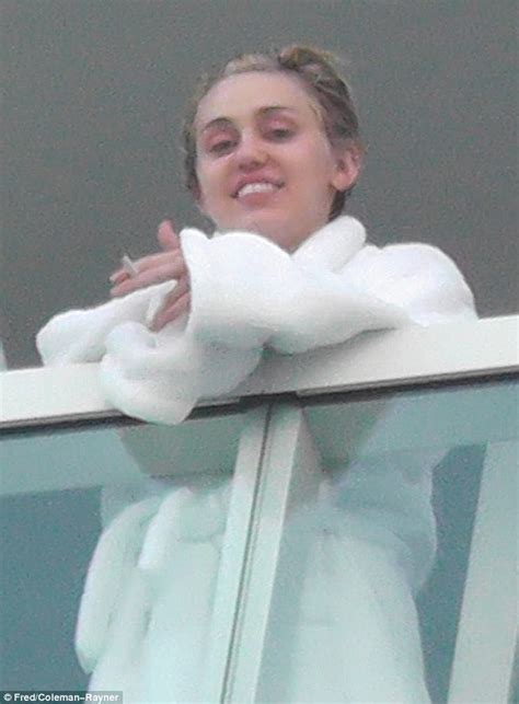Miley Cyrus Puffs On Joint At 7 30am On Miami Hotel