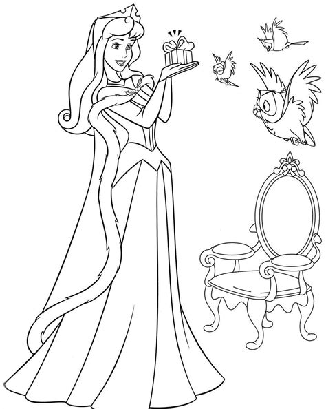 printable coloring pages  aurora coloring home