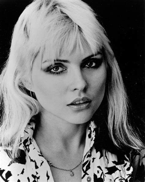 Deborah Harry Celebrity Singer Woman Black And White