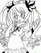Vocaloid Gumi sketch template
