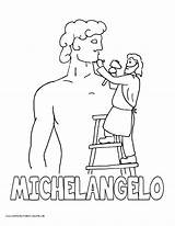 Coloring Pages Michelangelo Amish Kids History David Color Printable Sheets Getcolorings Volume Homeschool Statue sketch template