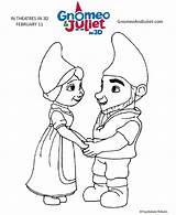 Gnomeo Coloring Juliet Pages Holding Hands Movie Printables Lovers Printable Kids Gnomes Color Juliette Sheets Colouring Activities Print 1coloring Word sketch template