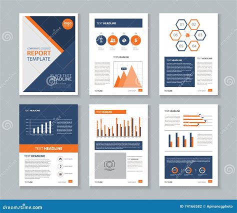 page layout design template  brochure flyer  report stock vector illustration  flyer