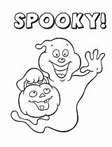 Halloween Coloring Pages Ghost Spooky Printable Ghosts Clown Print Scary Book Rip Drawing Kids Color Face Cute Occasions Holidays Special sketch template
