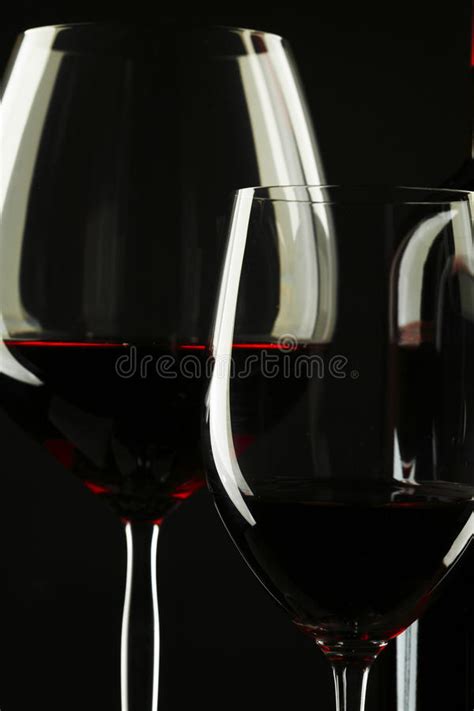 Red Wine Glass Silhouette Stock Image Image Of Cabernet