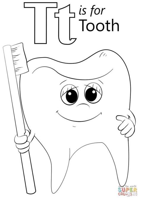 inspiration image  tooth coloring pages preschool coloring