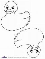 Coloring Duck Baby Pages Cute Kids Popular sketch template