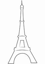 Coloring Eiffel Tower Pages Printable Categories Drawing sketch template