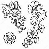 Henna Mehndi Designs Vorlage Blume Paper Depositphotos Stencils Clipartmag Paisley Tera sketch template