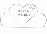 Biglietto Valentino Cuore Auguri Pieghevole Biglietti Bigliettidastampare sketch template