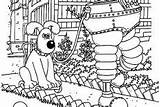Gromit Coloring Pages Wallace Yarn Knitting Buying sketch template