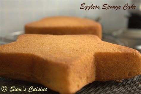 sums cuisine eggless basic sponge cake