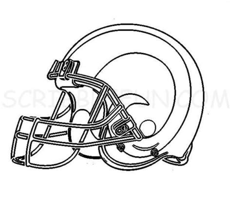 printable los angeles rams coloring pages