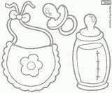 Kleurplaten Zwangerschapsverlof Biberon Neonato Rompertje Knutselen sketch template