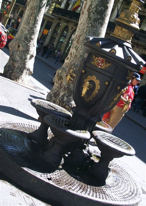barcelona font de canaletes barcelona espana ciudades