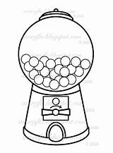 Machine Gumball Gum Coloring Template Bubble Pages Drawing Clipart Printable School Kids Cliparts Chewing Glogster Colouring Board Clip Diy Heart sketch template