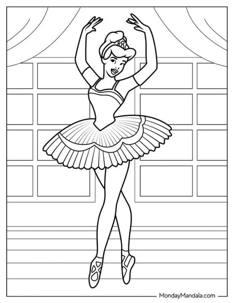 princess ballerina coloring pages